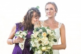 Emotional Mother of Bride, walks her daughter down the aisle