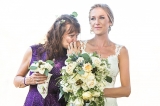 Emotional Mother of Bride, walks her daughter down the aisle