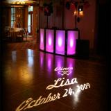 Hollywood Package & LED Wall - Rockin' Ramaley's Hollywood Package Personlized however you like and also Rockin' Ramaley's LED lighted wall to match your bridal party colors or theme!